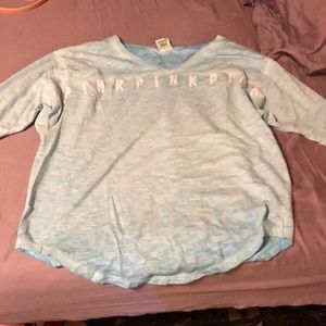 VS pink quarter length sleeve top